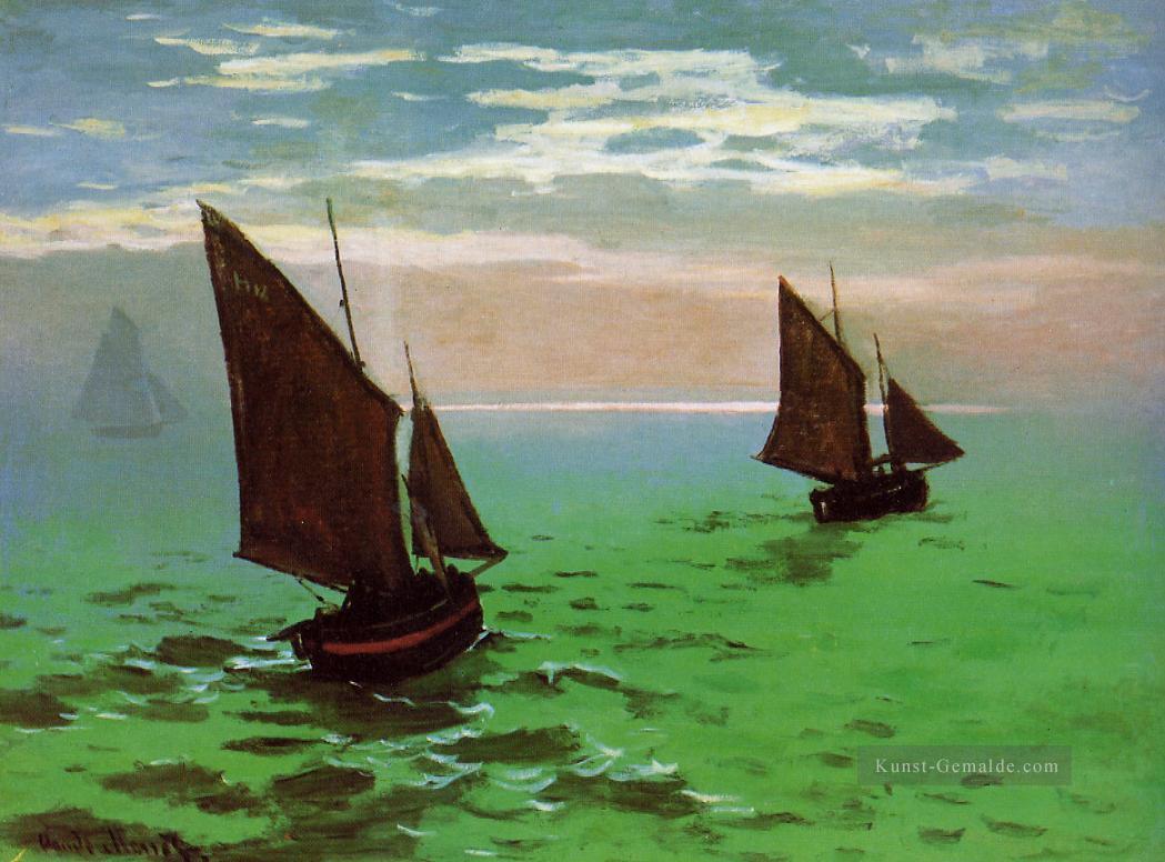 Fischerboote auf dem Meer Claude Monet Ölgemälde